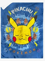 Pokémon Zen Pikachu Mink Sherpa Blanket