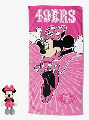 NFL 49ers Disney Minnie Spirit Hugger Beach Towel