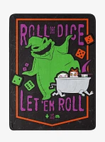 Disney Nightmare Before Christmas Roll Them Micro Raschel Blanket