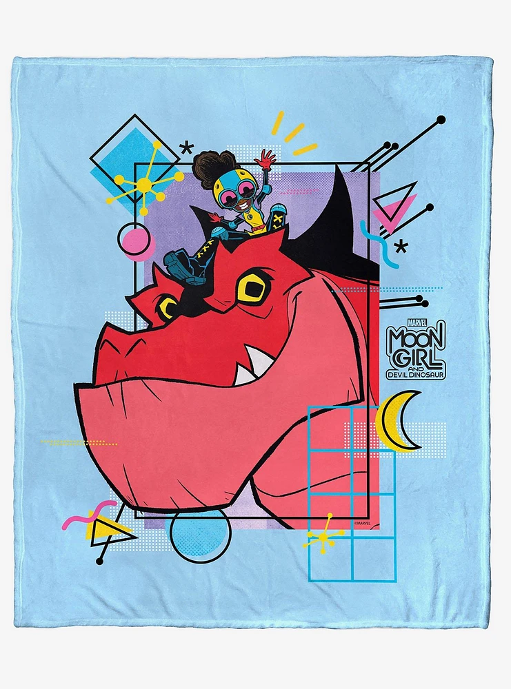 Marvel Moon Girl Up Top Silk Touch Blanket