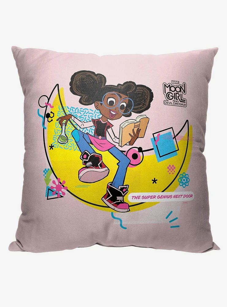 Marvel Moon Girl Super Genius Lu Printed Throw Pillow