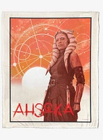 Star Wars Ahsoka Warrior Stance Silk Touch Blanket