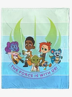 Star Wars Young Jedi the Force Is With Us Silk Touch Blanket