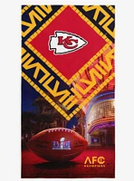 NFL Chiefs SB58 Arrival Participant Printed Beach Towel