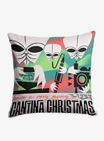 Star Wars Classic Cantina Christmas Printed Throw Pillow