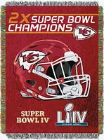 NFL Chiefs Commemorative Series Champs Tapestry Throw