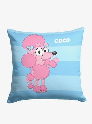 Bluey Roll Call Coco Printed Throw Pillow