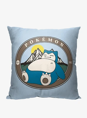 Pokémon Snoring Outdoors Printed Throw Pillow