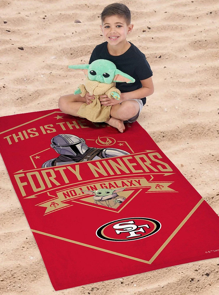 NFL 49ers Star Wars the Child Shield Hugger Beach Towel