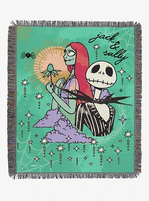 Disney Nightmare Before Christmas Cosmic Couple Tapestry Throw