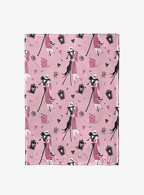 Disney Nightmare Before Christmas Misfit Tango Silk Touch Blanket