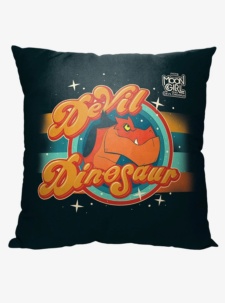 Marvel Moon Girl Devil Dinosaur Printed Throw Pillow