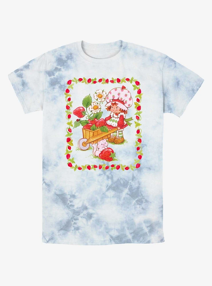 Strawberry Shortcake & Custard Wagon Berries Tie-Dye T-Shirt