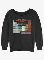 Star Wars Periodic Table Girls Slouchy Sweatshirt