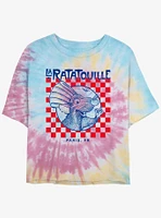 Disney Pixar Ratatouille Delivery Box Tie-Dye Girls Crop T-Shirt