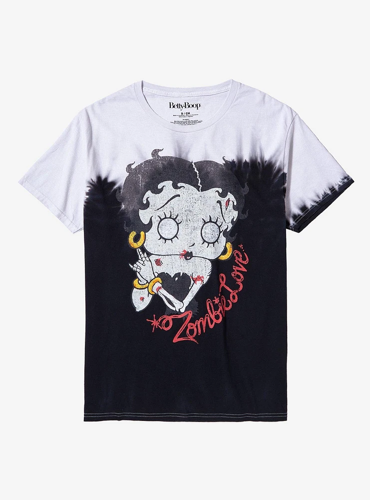 Betty Boop Zombie Love Tie-Dye T-Shirt