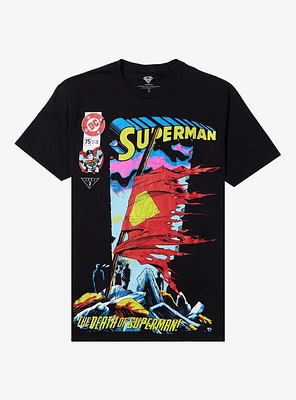 DC Comics Death Of Superman Comic Cover T-Shirt