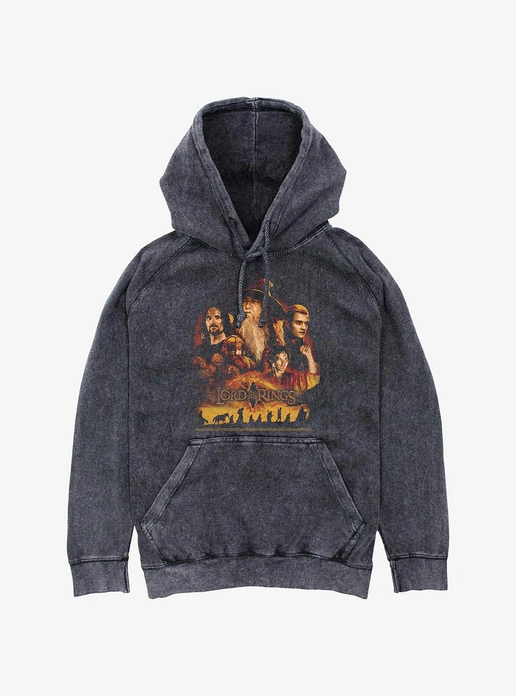 the Lord of Rings A Long Journey Ahead Mineral Wash Hoodie