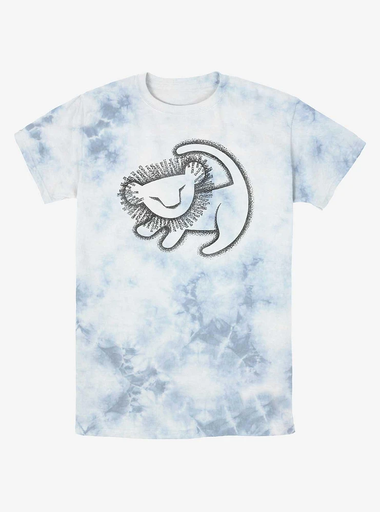 Disney The Lion King Simba Cave Painting Tie-Dye T-Shirt