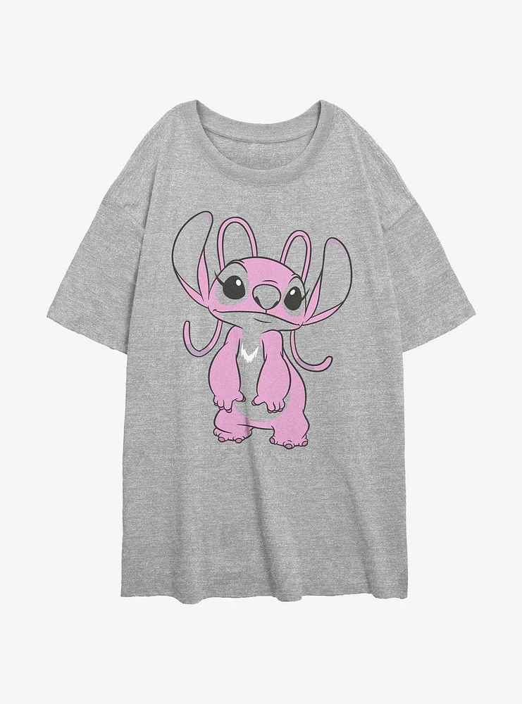 Disney Lilo & Stitch Big Angel Womens Oversized T-Shirt