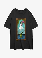 Disney The Haunted Mansion Tightrope Walker Portrait Womens Oversized T-Shirt