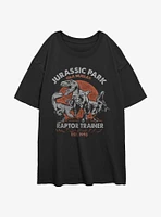 Jurassic Park Raptor Trainer Womens Oversized T-Shirt
