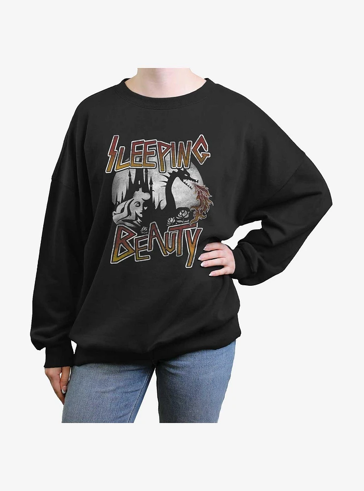 Disney Sleeping Beauty Sleep Womens Oversized Sweatshirt