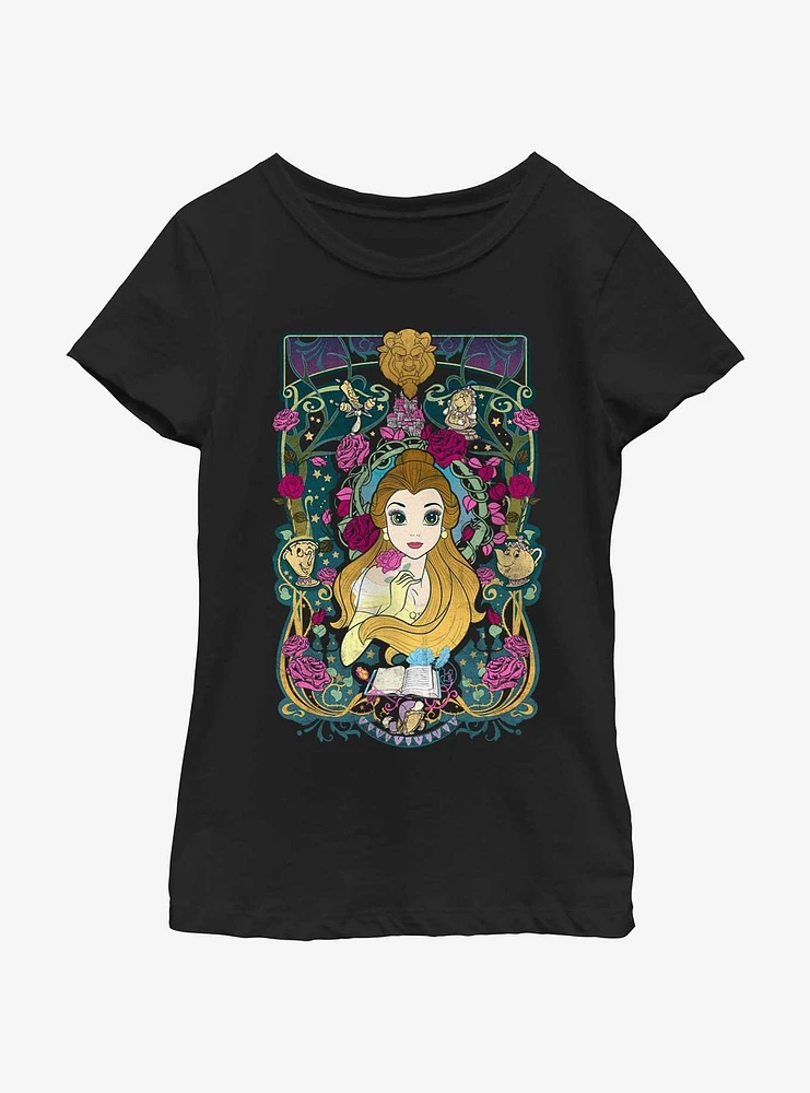 Disney Beauty and the Beast Belle Flowers Youth Girls T-Shirt