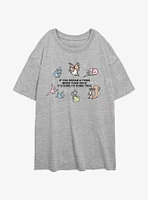 Disney Cinderella Dream It Womens Oversized T-Shirt