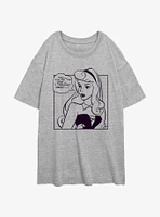 Disney Sleeping Beauty Aurora Comic Womens Oversized T-Shirt