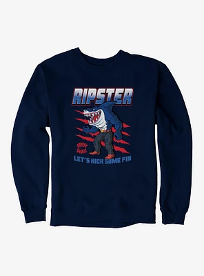 Street Sharks Ripster Let's Kick Some Fin Sweatshirt