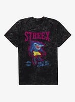 Street Sharks Streex Piece Of Crab Cake Mineral Wash T-Shirt