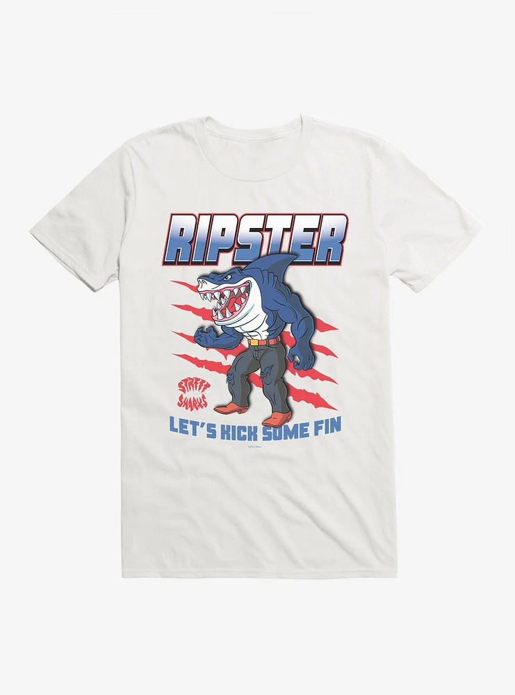 Street Sharks Ripster Let's Kick Some Fin T-Shirt