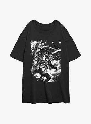 Alien Prowl Girls Oversized T-Shirt