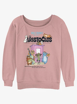 Disney The Aristocats Classic Poster Girls Slouchy Sweatshirt