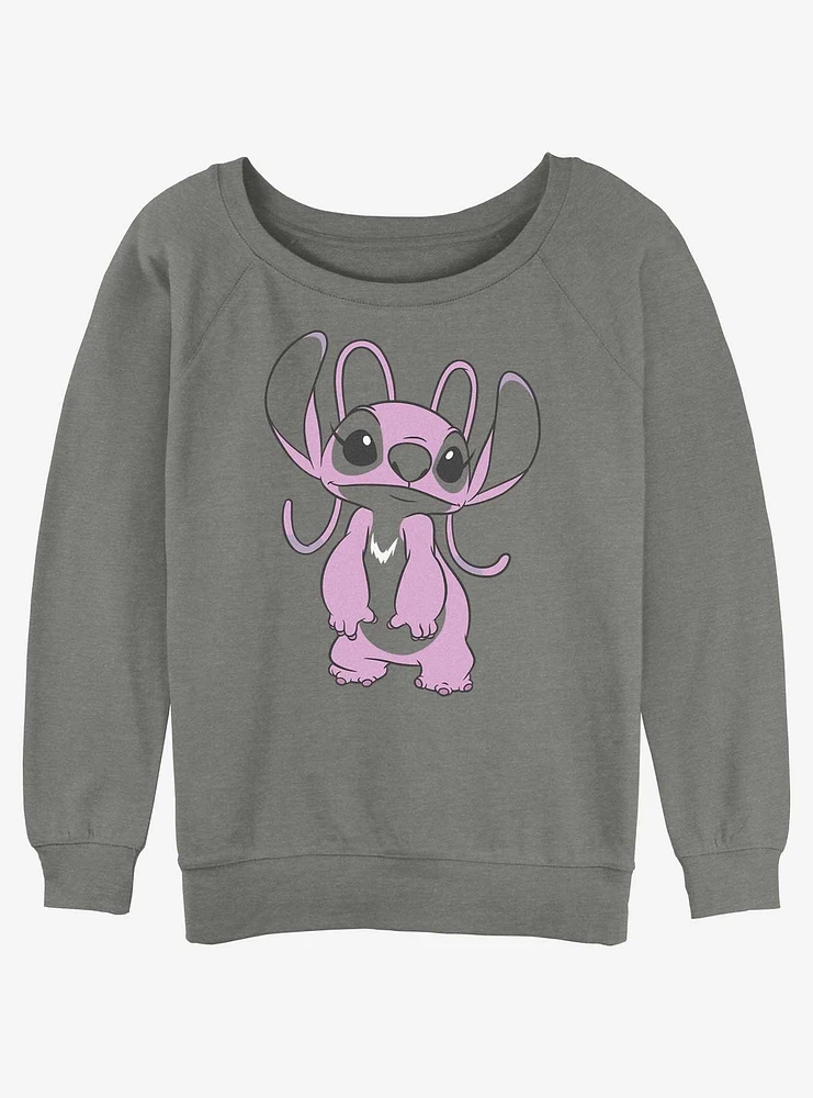 Disney Lilo & Stitch Big Angel Girls Slouchy Sweatshirt