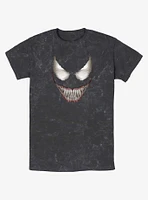 Marvel Venom Sinister Face Mineral Wash T-Shirt