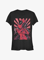 Marvel Deadpool Hand Heart Girls T-Shirt