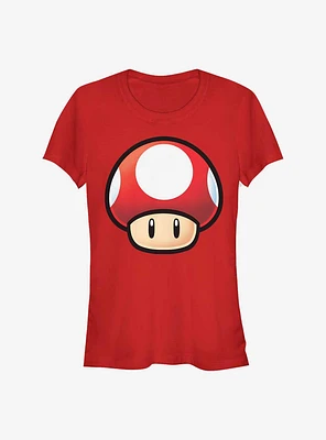 Nintendo Mario Red Mushroom Girls T-Shirt