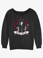 Disney Sleeping Beauty Maleficent It's You Girls Slouchy Sweatshirt