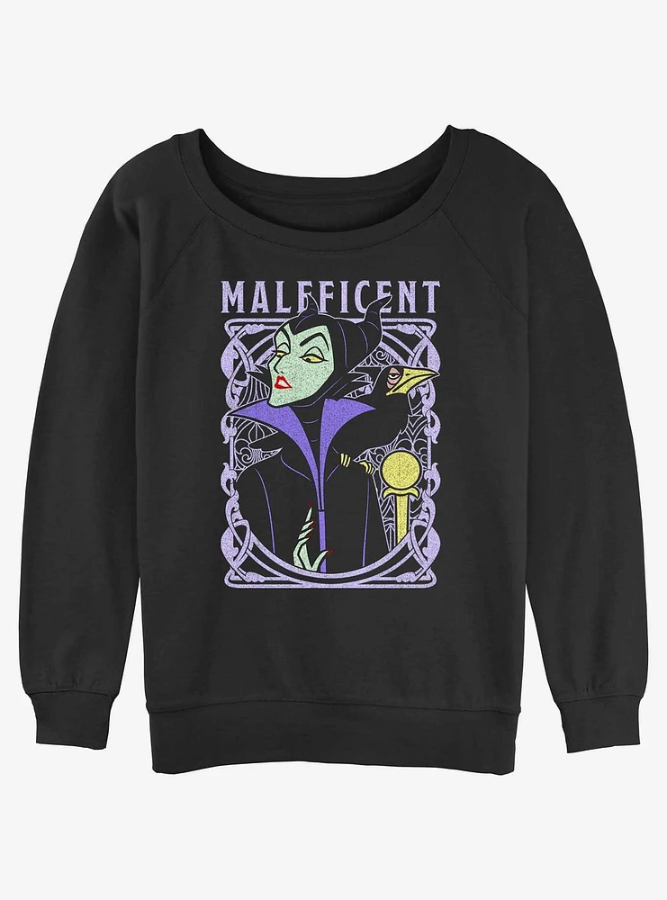 Disney Sleeping Beauty Maleficent Color Girls Slouchy Sweatshirt