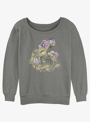 Disney Sleeping Beauty Shimmering Girls Slouchy Sweatshirt