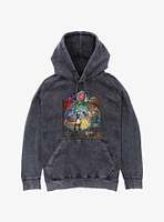 Disney Beauty And The Beast Stained Glass Mineral Wash Hoodie