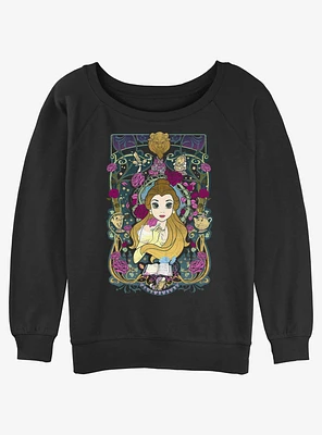 Disney Beauty And The Beast Belle Nouveau Girls Slouchy Sweatshirt