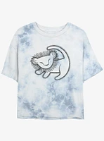 Disney The Lion King Cave Painting Tie-Dye Girls Crop T-Shirt