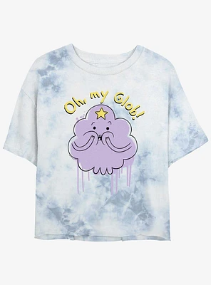 Adventure Time Oh My Glob Tie-Dye Girls Crop T-Shirt