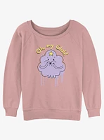 Adventure Time Oh My Glob Girls Slouchy Sweatshirt