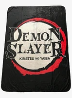 Demon Slayer: Kimetsu No Yaiba Logo Throw Blanket