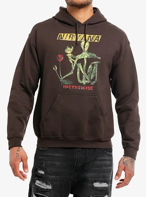 Nirvana Incesticide Brown Hoodie