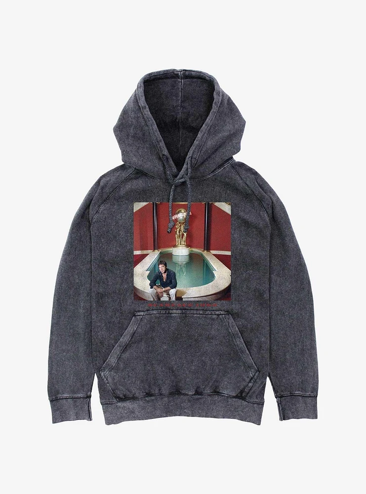 Scarface 1983 Fountain Portrait Mineral Wash Hoodie